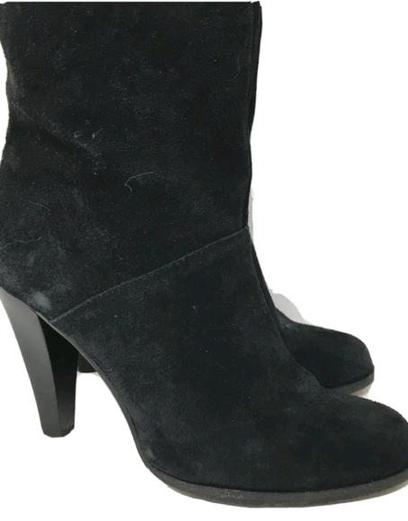 Michael Kors Boots Black Suede Mid Calf 6M - Picture 3 of 8